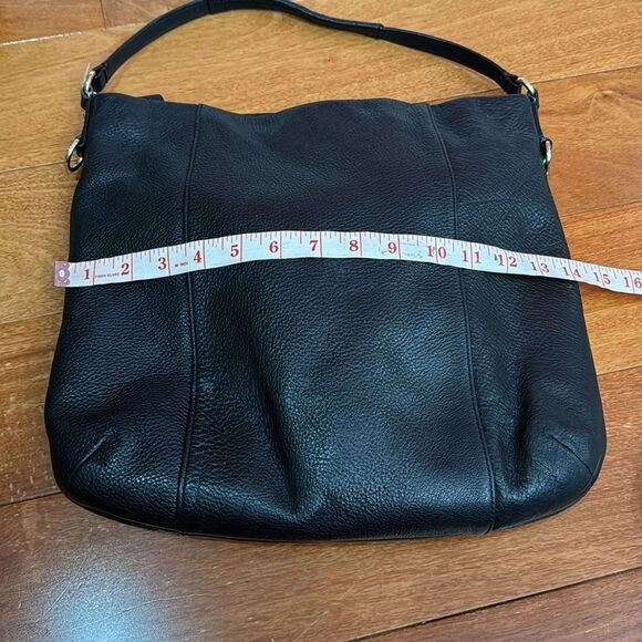 Coach Black Madison Isabelle Leather Hobo Shoulder Bag - Picture 14 of 15